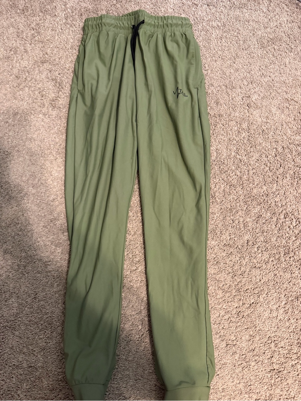 Men's Olive Green Jogger Sweatpants - Comfortable Casual Fit